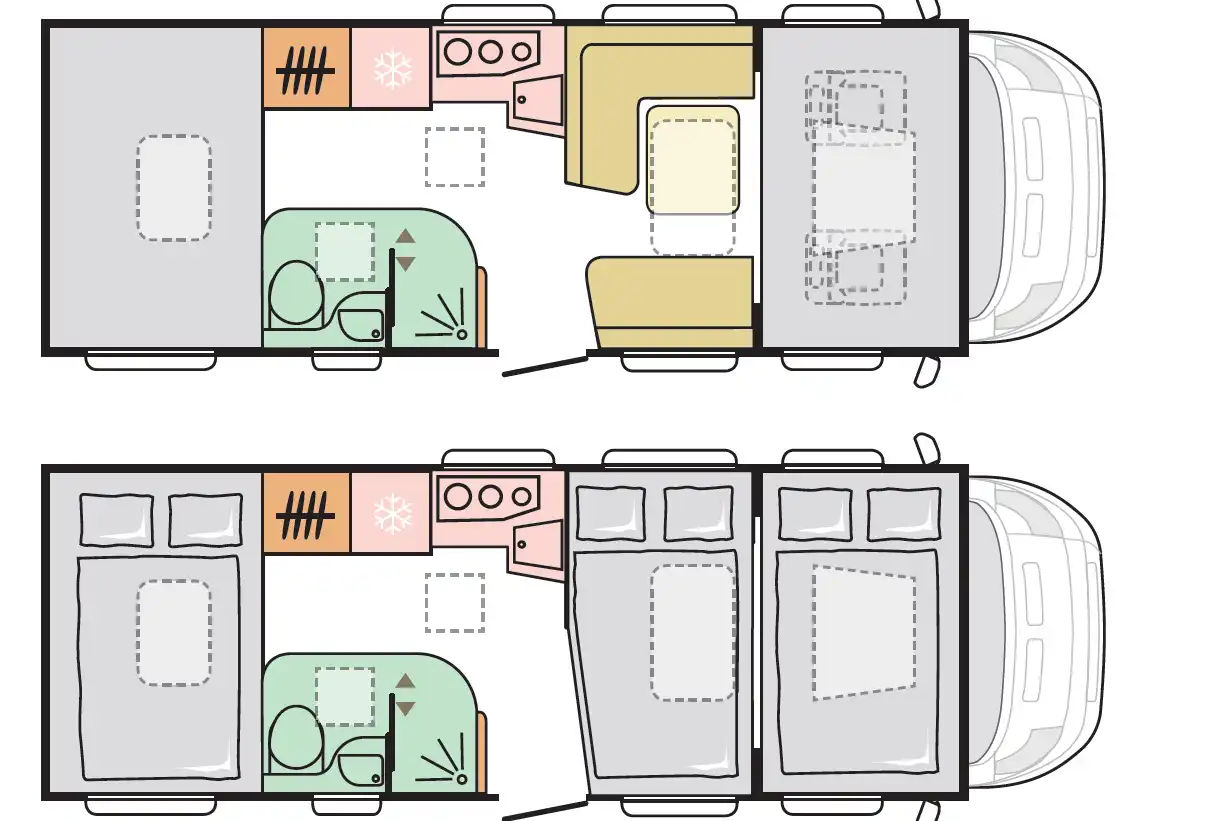 Alkoven Wohnmobil Grundriss